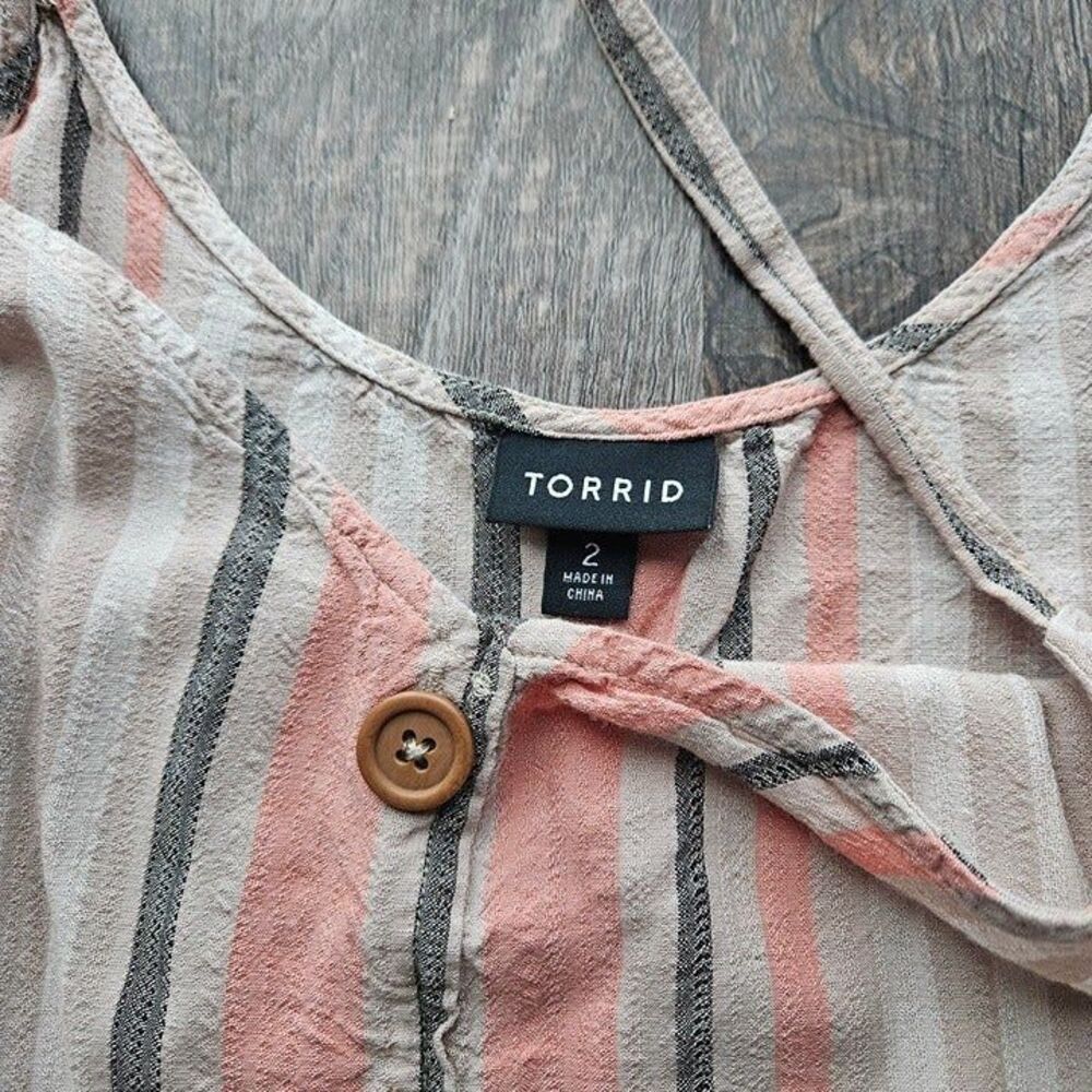Torrid Linen Button-Front Cami - Picture 6 of 6